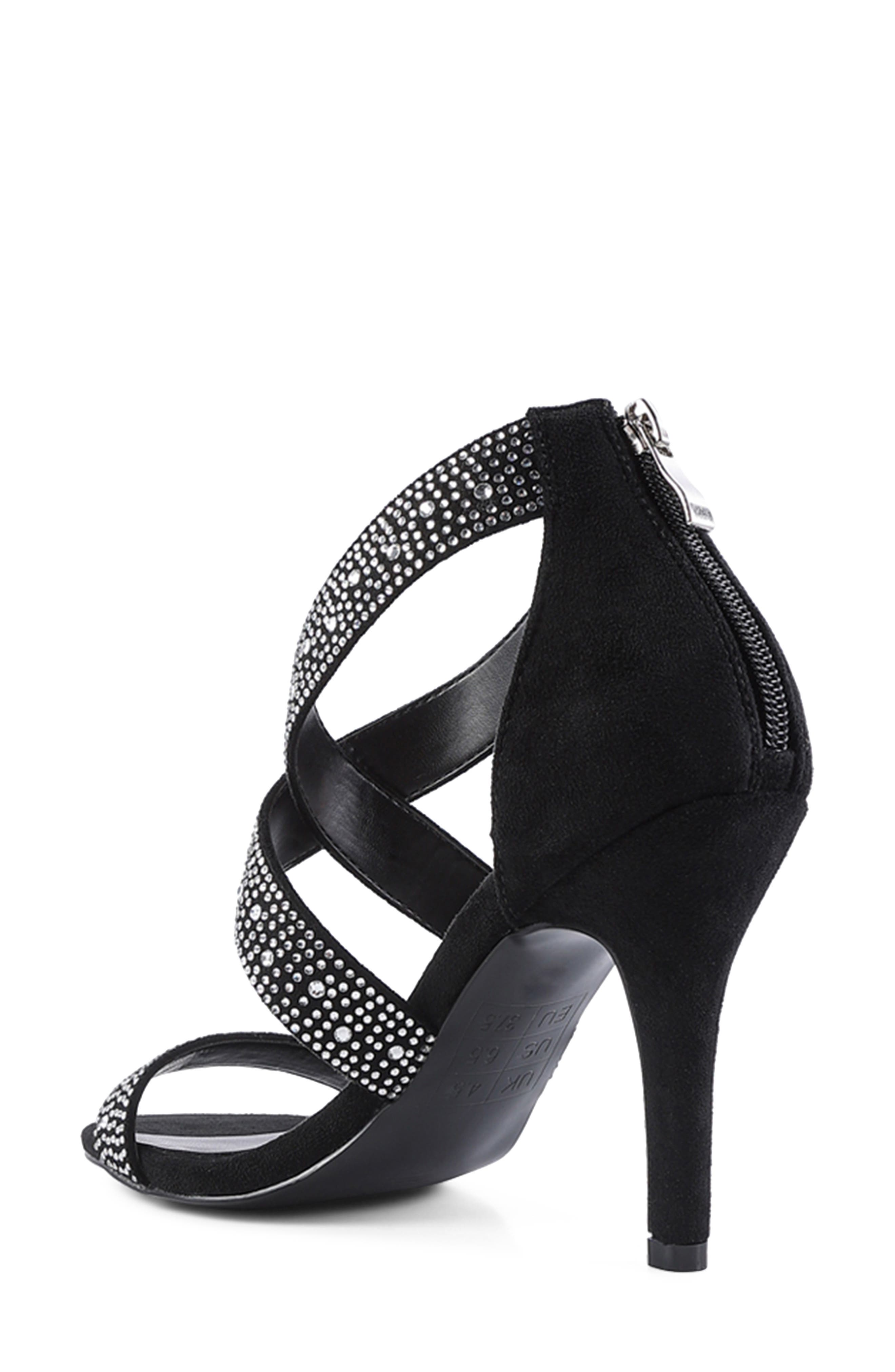 LONDON RAG Queen Bee Rhinestone Sandal, Alternate, color, 