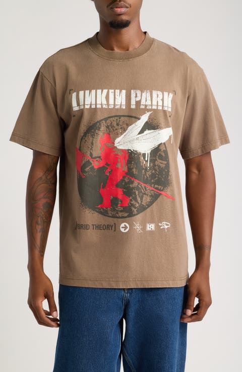 Hybrid Theory Oversize Cotton Graphic T-Shirt