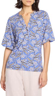 NIC+ZOE Ocean Jewel Jersey Top