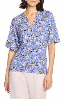 NIC+ZOE Ocean Jewel Jersey Top