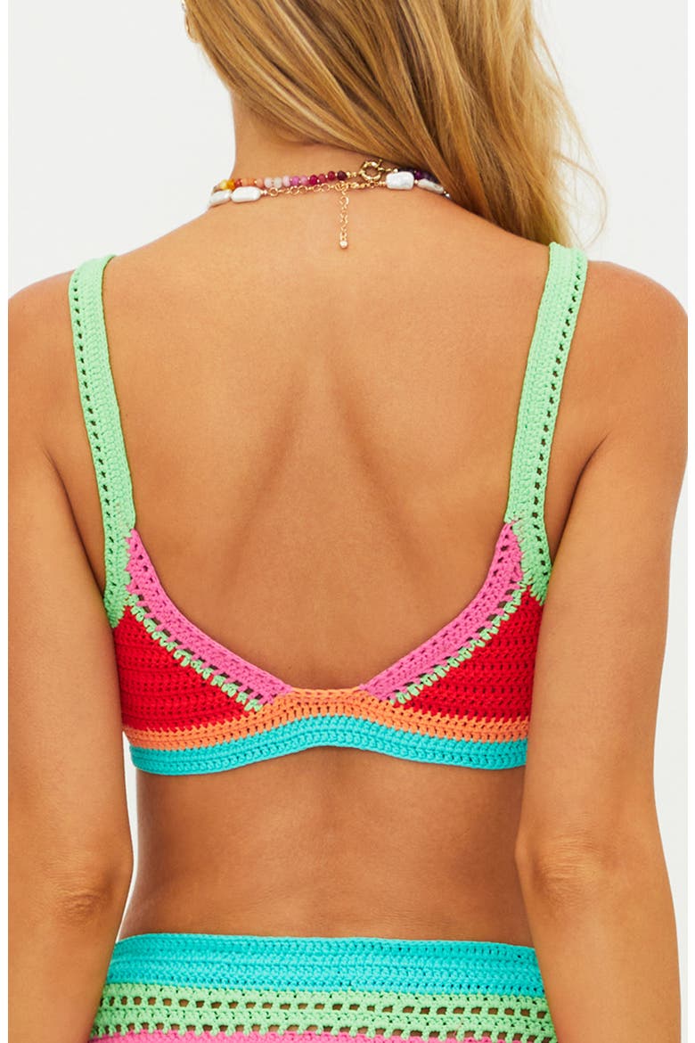 Milana Crochet Bikini Top, Alternate, color, AQUA HAZE CROCHET