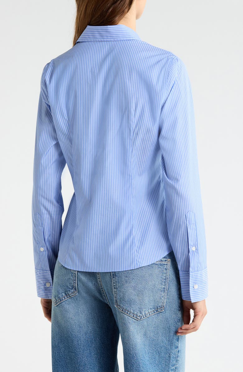 rag & bone Dayton Stripe Shirt, Alternate, color, Blue Stripe