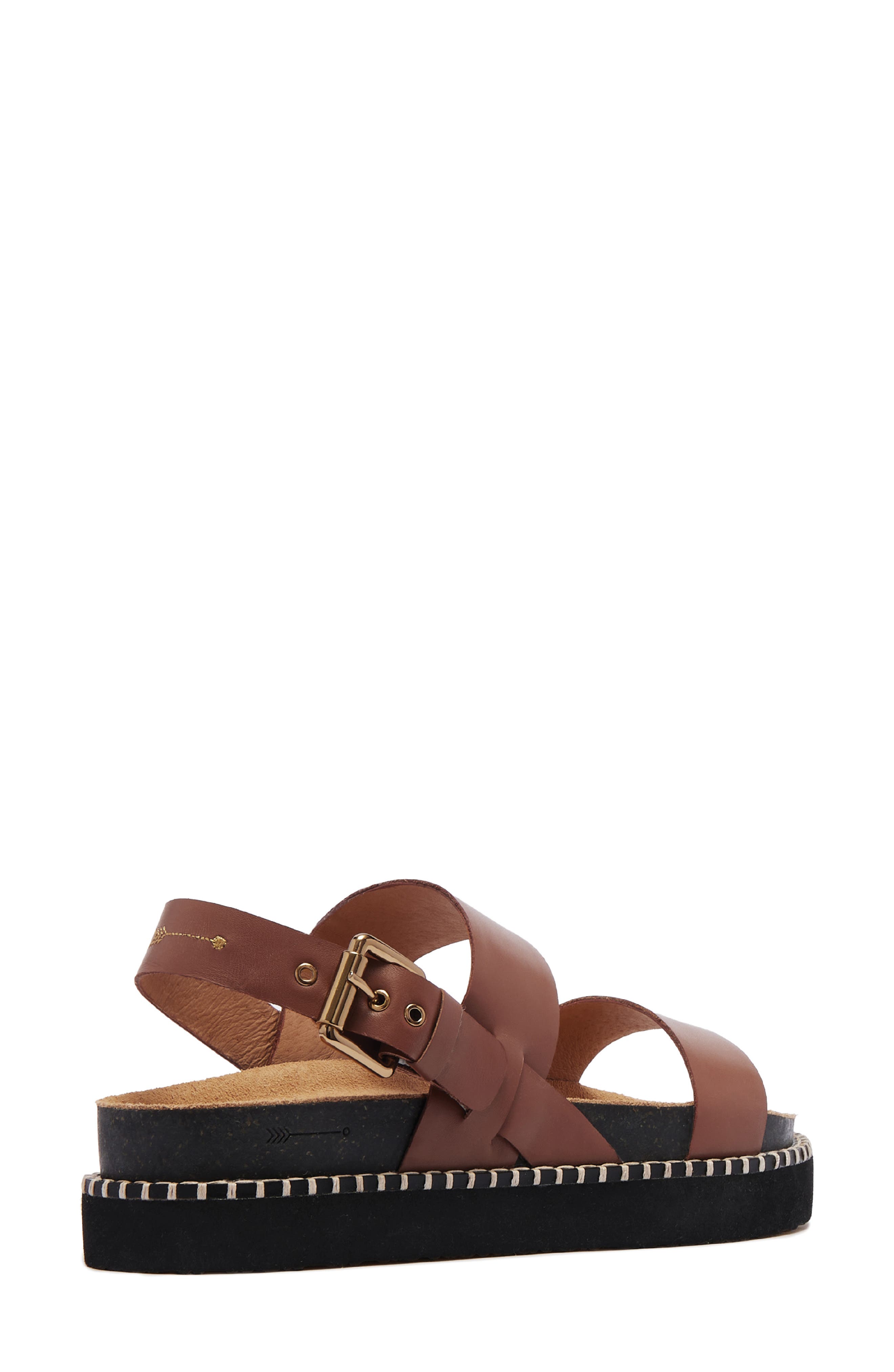 Hunter Slingback Platform Sandal, Alternate, color, RICH TAN