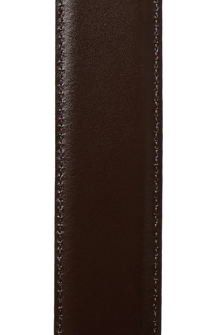 Luca Leather Belt, Alternate, color, BLACK/ DARK BROWN