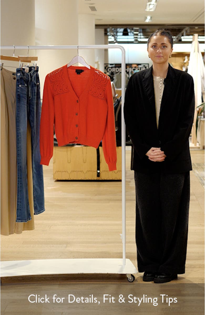 Openwork Detail Cotton Cardigan, sales video thumbnail