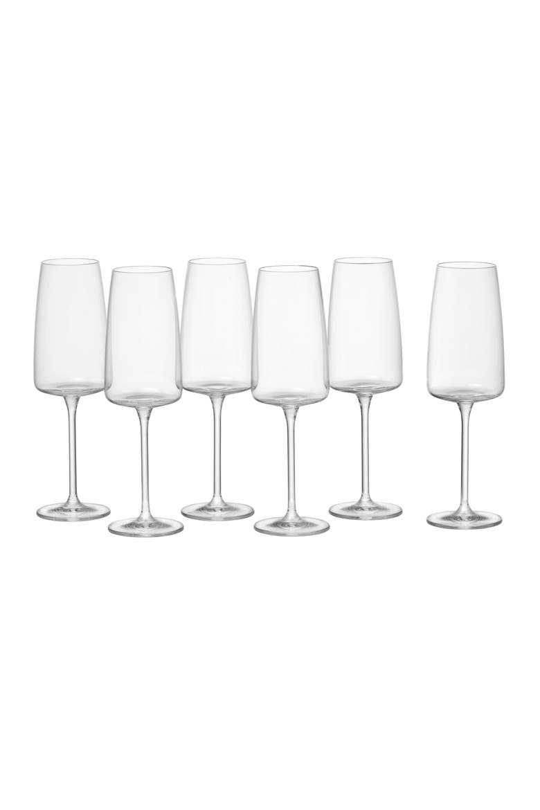 Schott Zwiesel Sensa Set of 6 Champagne Flutes, Main, color, CLEAR