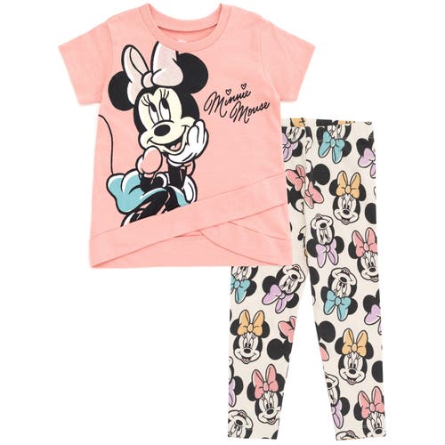 Disney T-Shirt & Leggings Set in Pink /White 