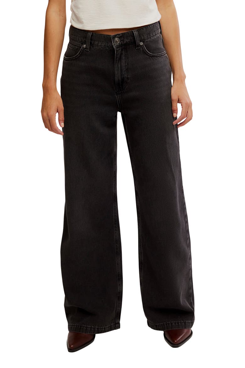 Stride High Waist Wide Leg Jeans, Main, color, MILES TO GO