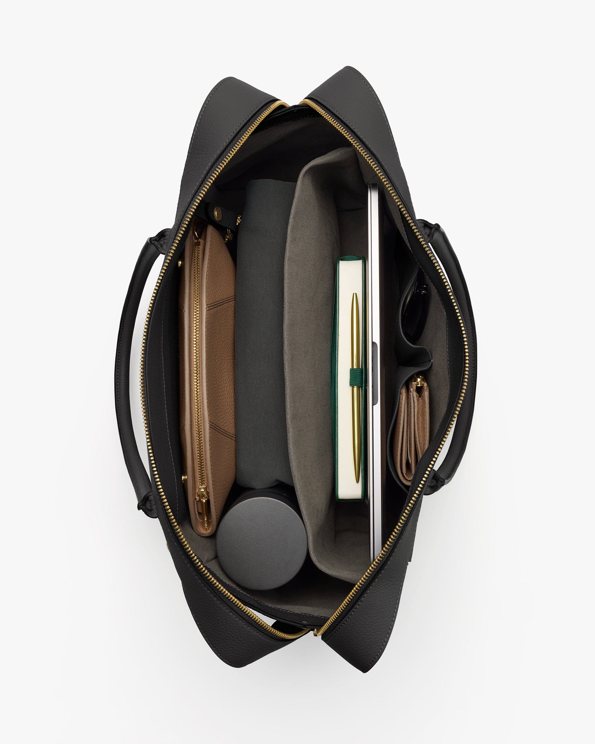 Cuyana Forma Bowler Bag, Alternate, color, Black
