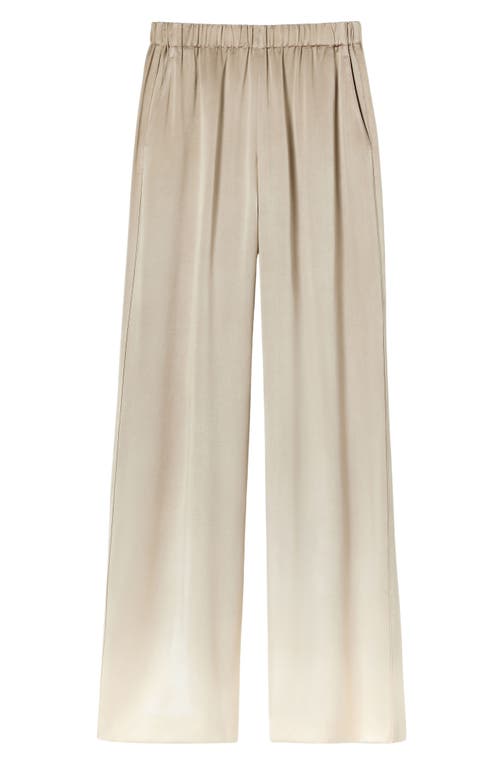 Lafayette 148 Riverside Silk Ombre Pants In Hickory Multi