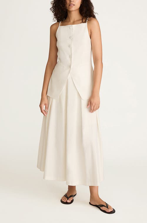 Rebecca Taylor Sleeveless Structured Top In White