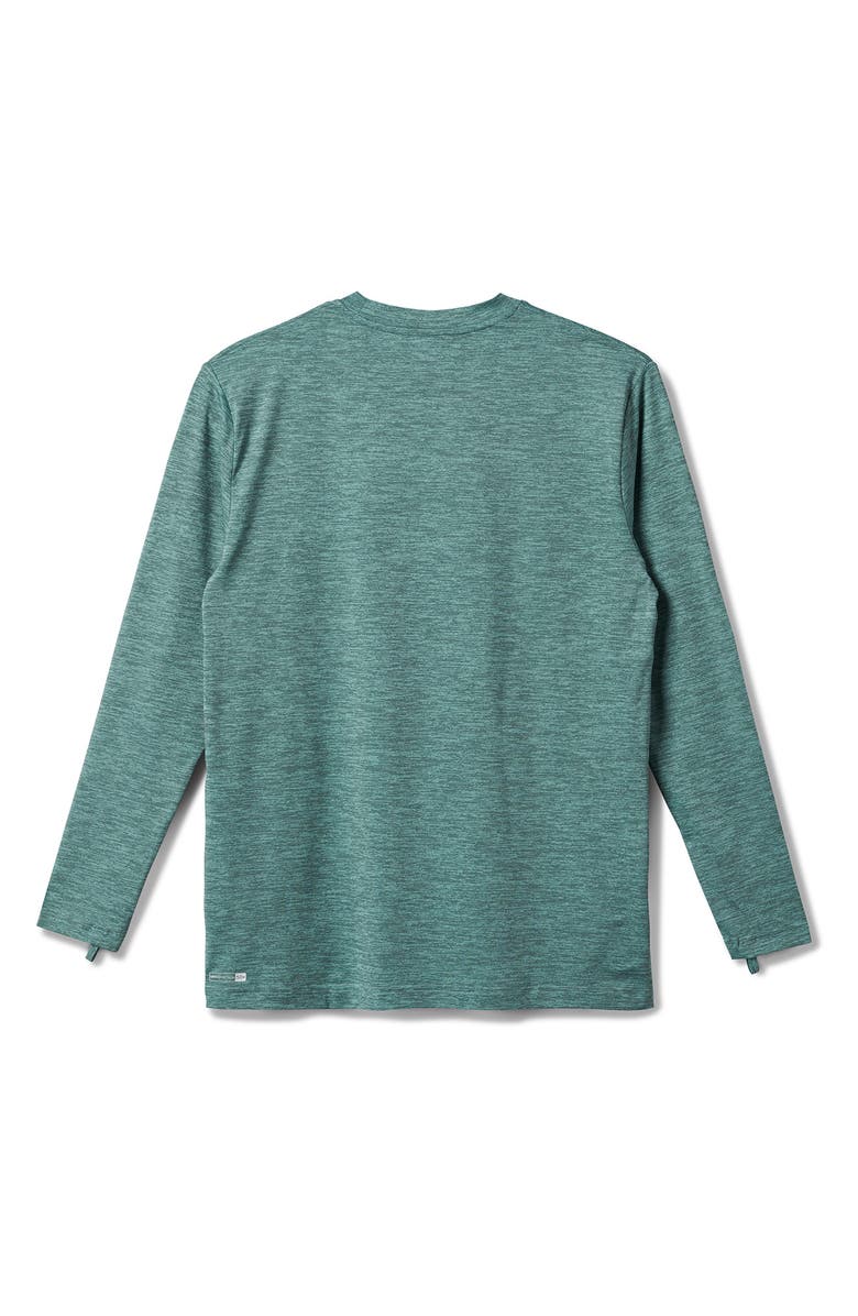 Quiksilver DNA Logo Surf Long Sleeve Rashguard, Alternate, color, Jade Heather