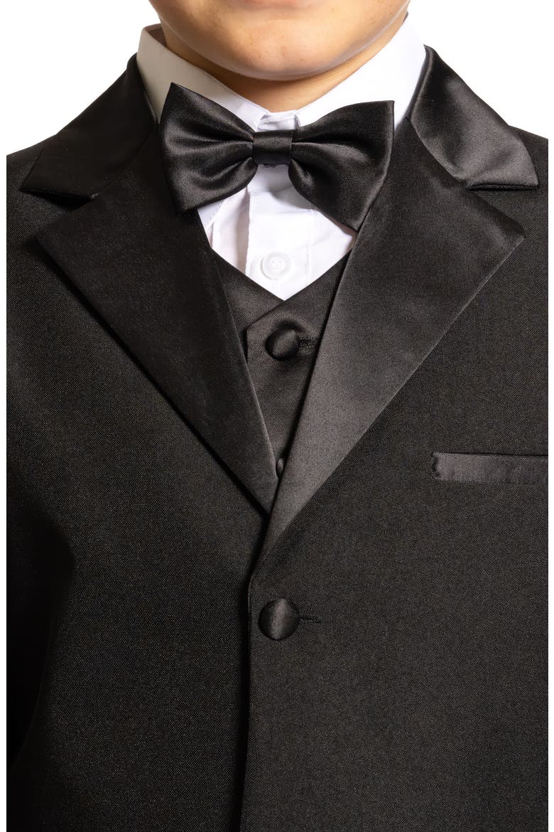 Kids' Bond 5-Piece Tuxedo, Alternate, color, Black