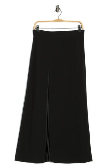 Hugo Boss Boss Vateza Front Slit Midi Skirt In Black