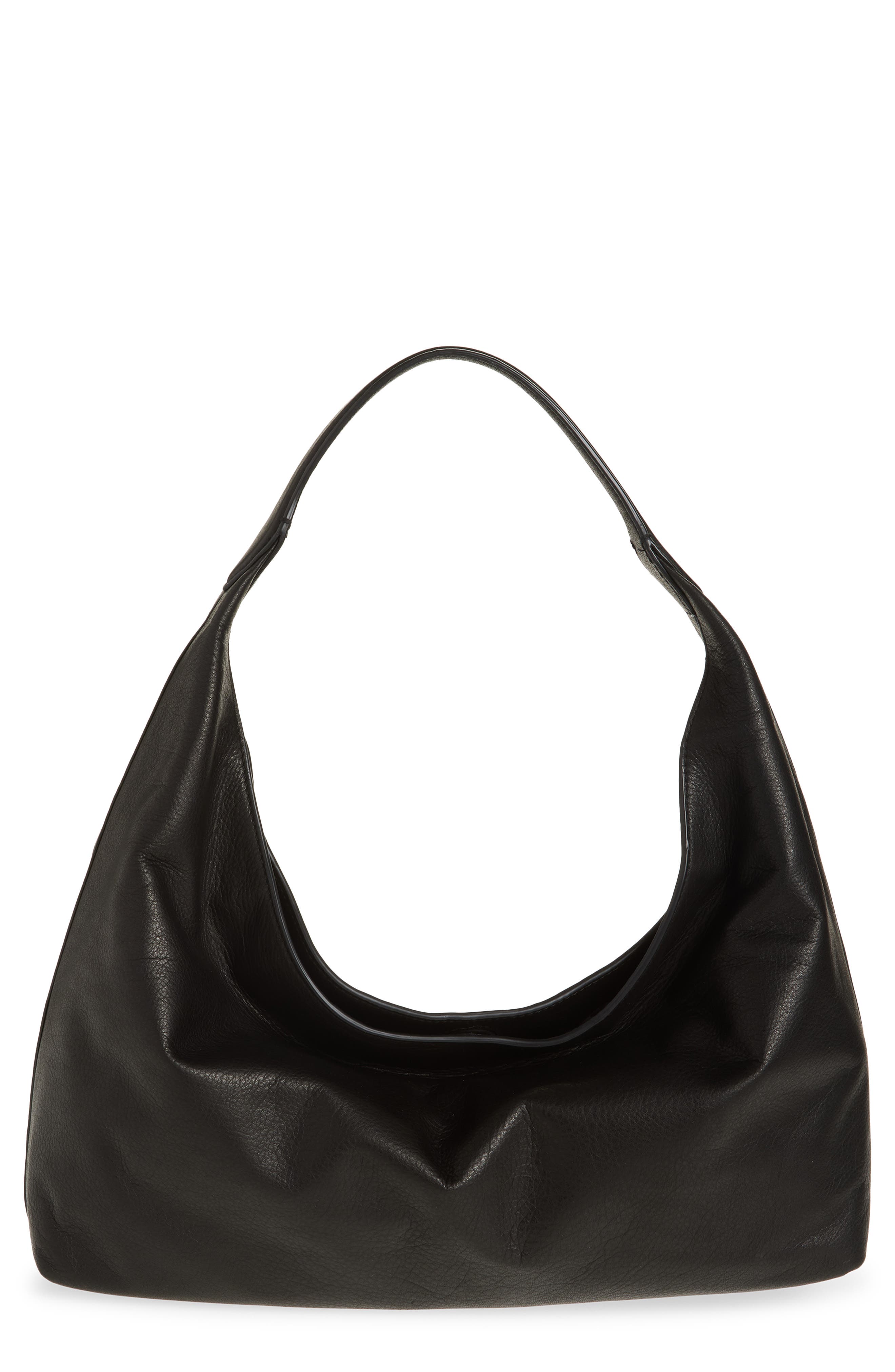 Madewell The Mylie Shoulder Bag, Main, color, True Black