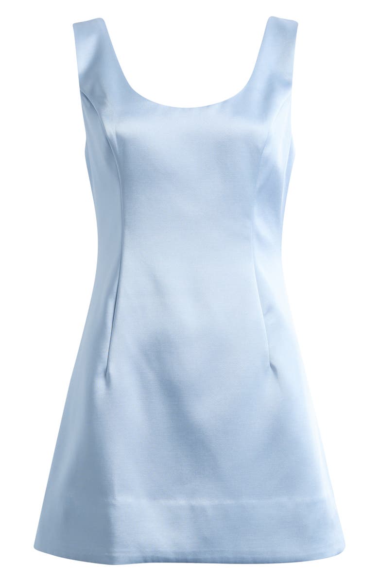 Reformation Franceska Satin Minidress, Main, color, Baby Blue