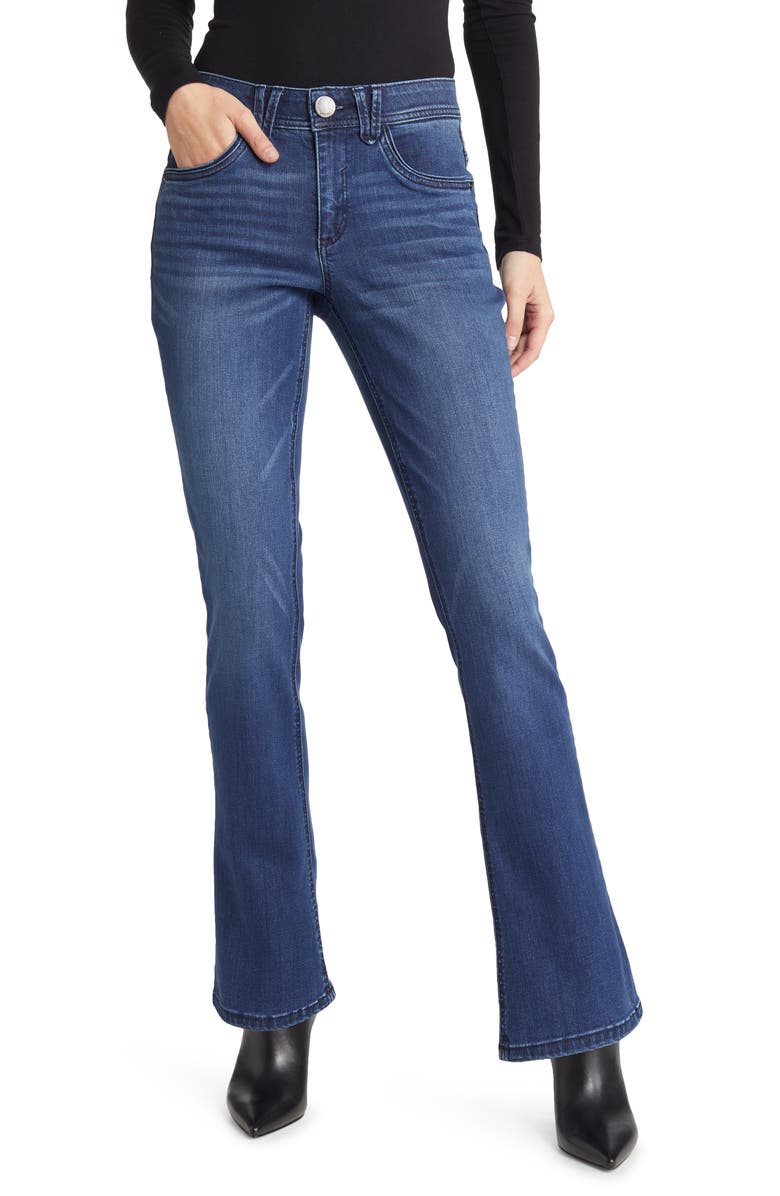 Wit & Wisdom 'Ab'Solution Mid Rise Itty Bitty Bootcut Jeans, Main, color, Blue