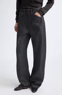 Lemaire High Waist Curved Wide Leg Pants