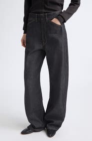 Lemaire High Waist Curved Wide Leg Pants