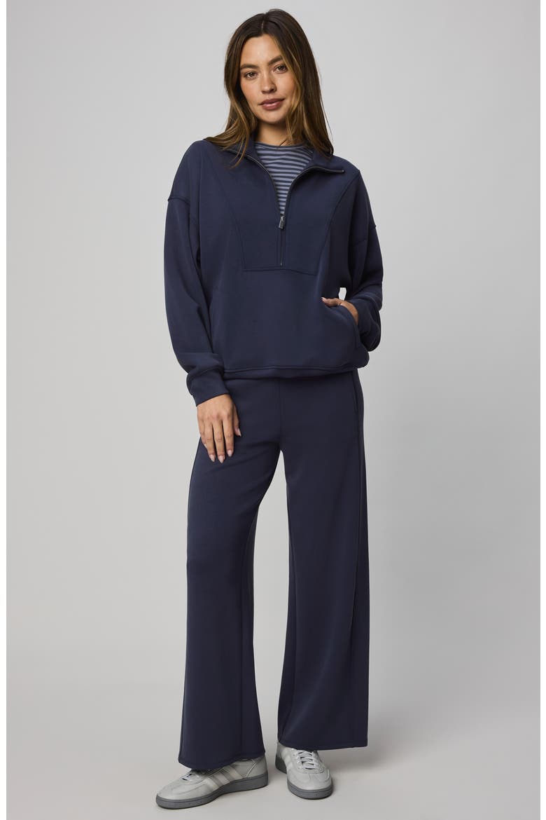 Scubasoft Wide Leg Drawstring Pants, Alternate, color, NAVY BLUE