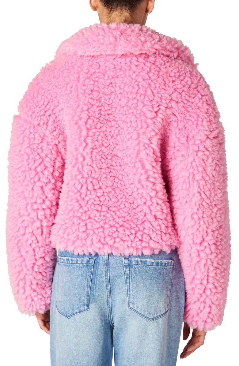 BLANKNYC Faux Fur Jacket, Alternate, color, Candy Bar