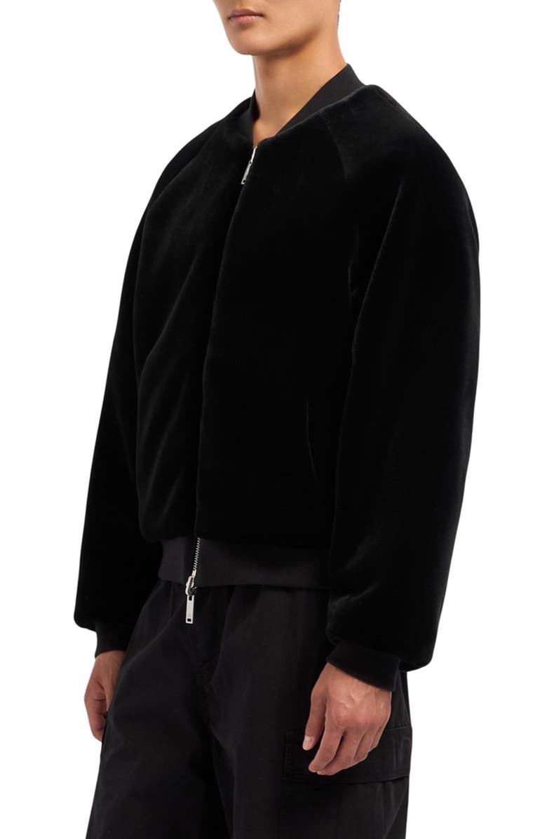 Moose Knuckles Water Repellent Reversible Faux Fur Bomber Jacket, Alternate, color, 