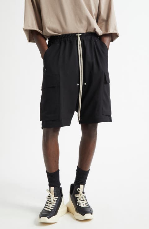 Rick Owens Black Karloff Shorts Rick Owens