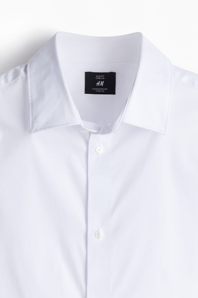 Slim Fit Stretch Shirt, Alternate, color, White