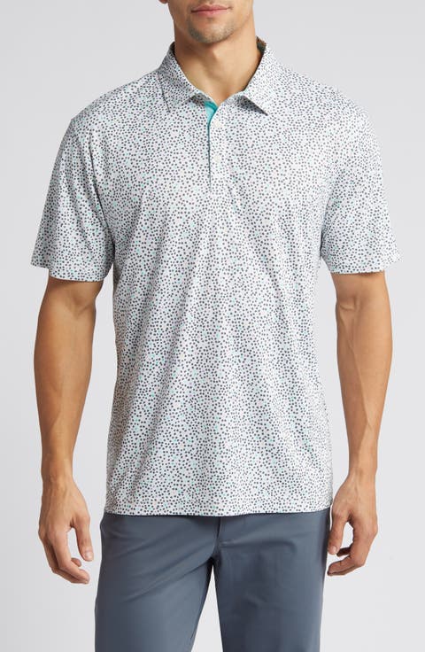 Wyatt Scatter Print Golf Polo