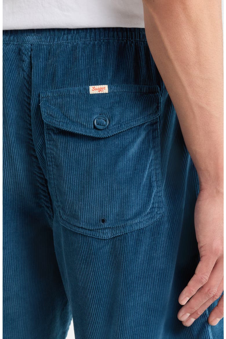 Yuma Cotton Corduroy Drawstring Shorts, Alternate, color, STELLA BLUE