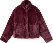MANGO TEEN Faux Fur Coat