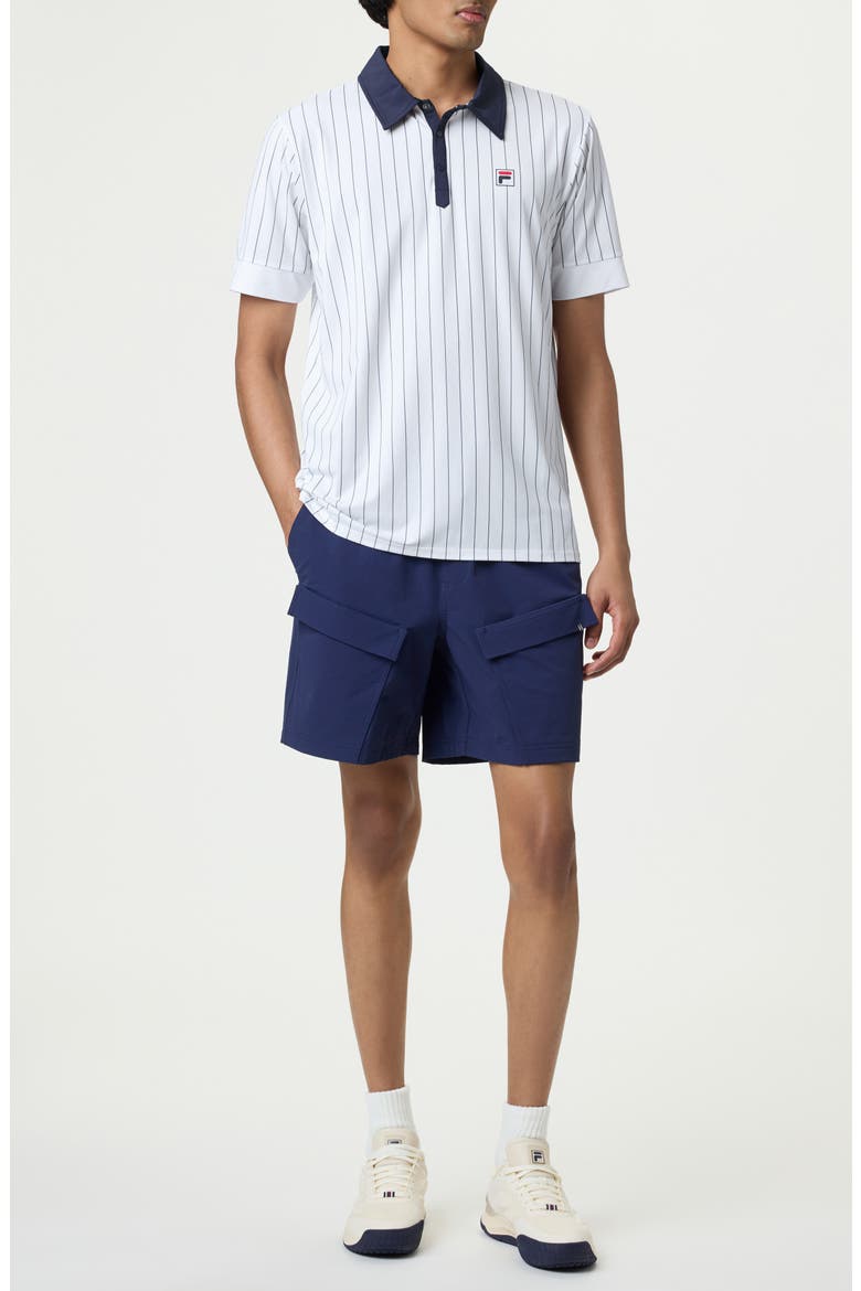 Iconic Peformance Polo, Alternate, color, WHITE/FILA NAVY