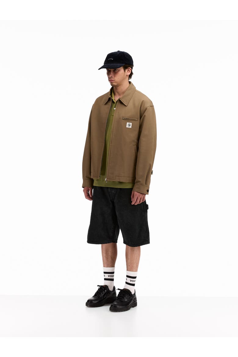 Zip Up Jacket, Alternate, color, Khaki