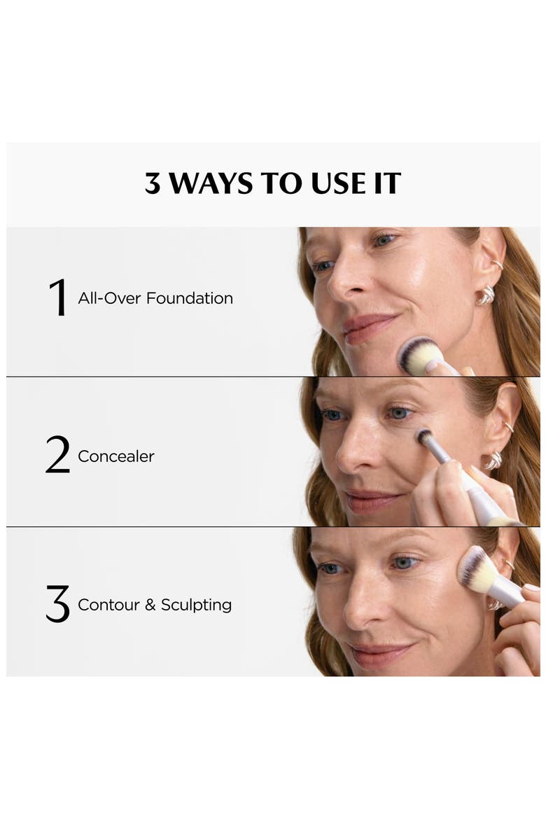 Heavenly Luxe Dual Airbrush Concealer and Foundation Brush, Alternate, color, NO COLOR