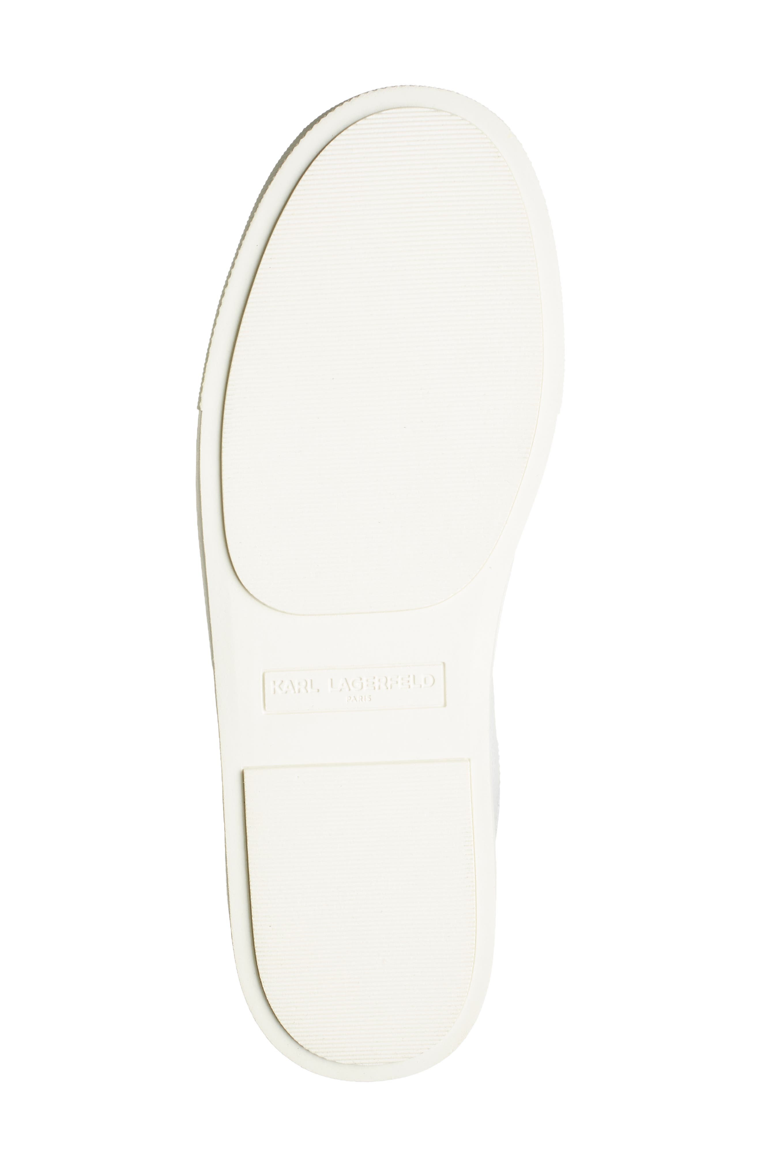 KARL LAGERFELD PARIS Ceci Slip-On Sneaker, Alternate, color, Bright White/ Black