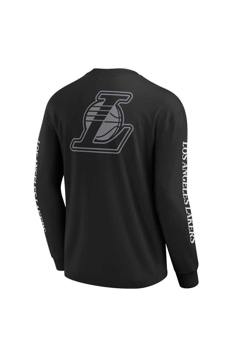 FANATICS Men's Fanatics Black Los Angeles Lakers Elements Strive Long Sleeve T-Shirt, Alternate, color, 