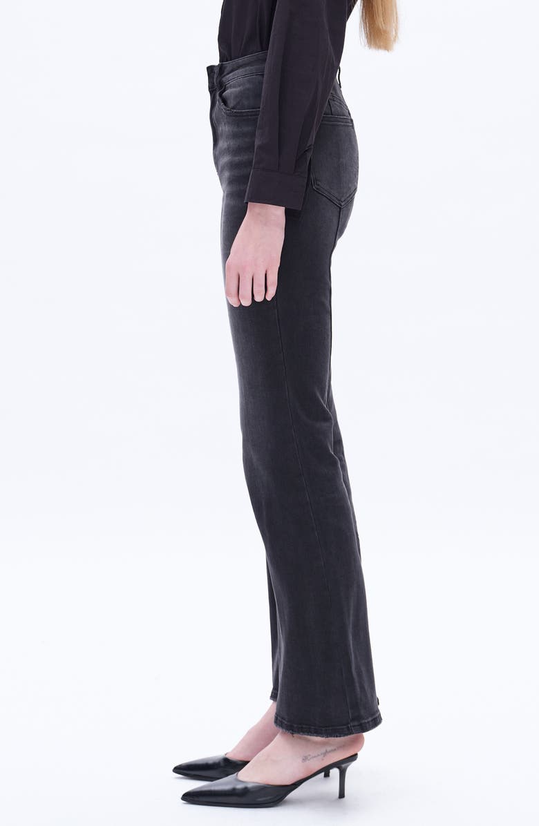 Bayeas High Waist Distressed Bootcut Jeans, Alternate, color, 