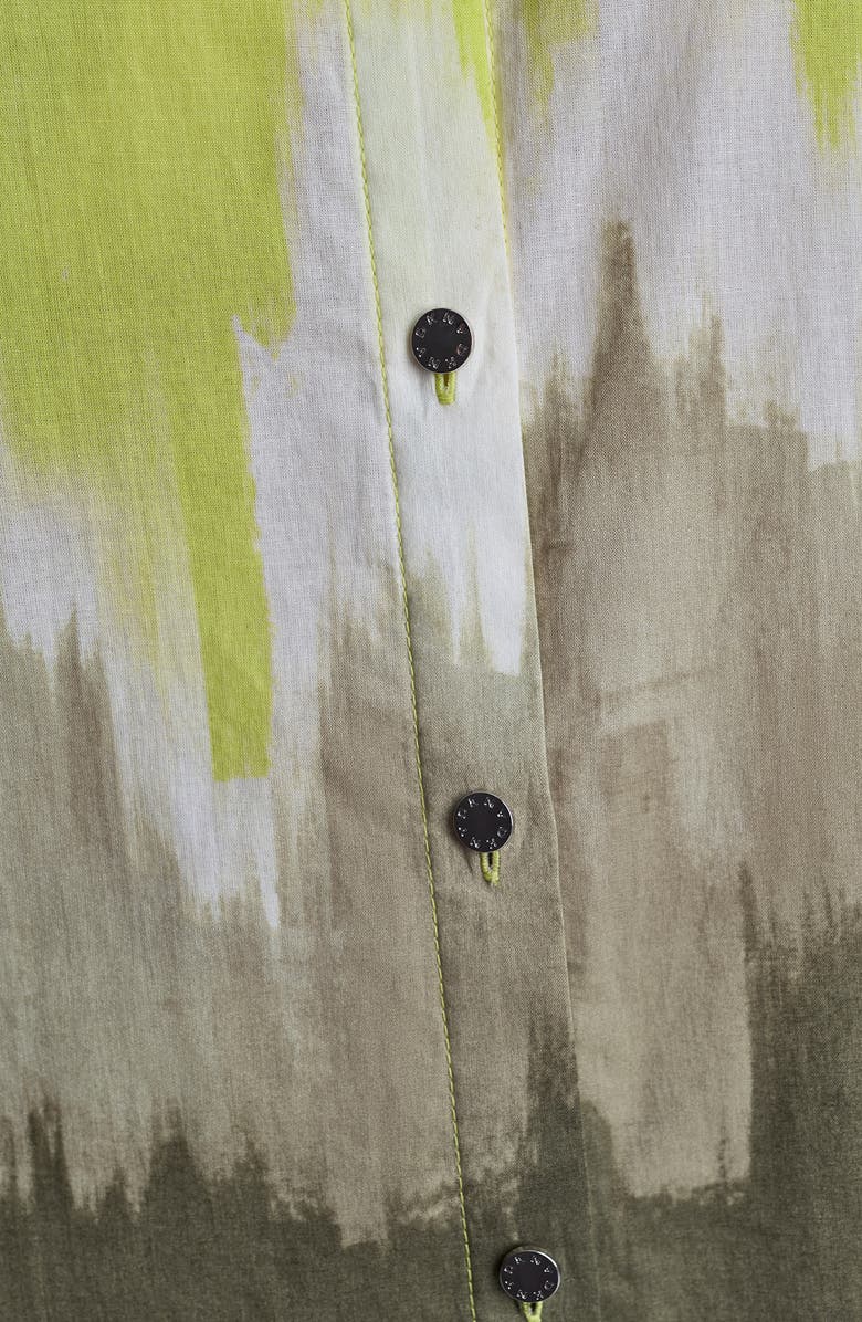 DKNY Ombré Cotton Voile Button-Up Shirt, Alternate, color, Daybreak Haze