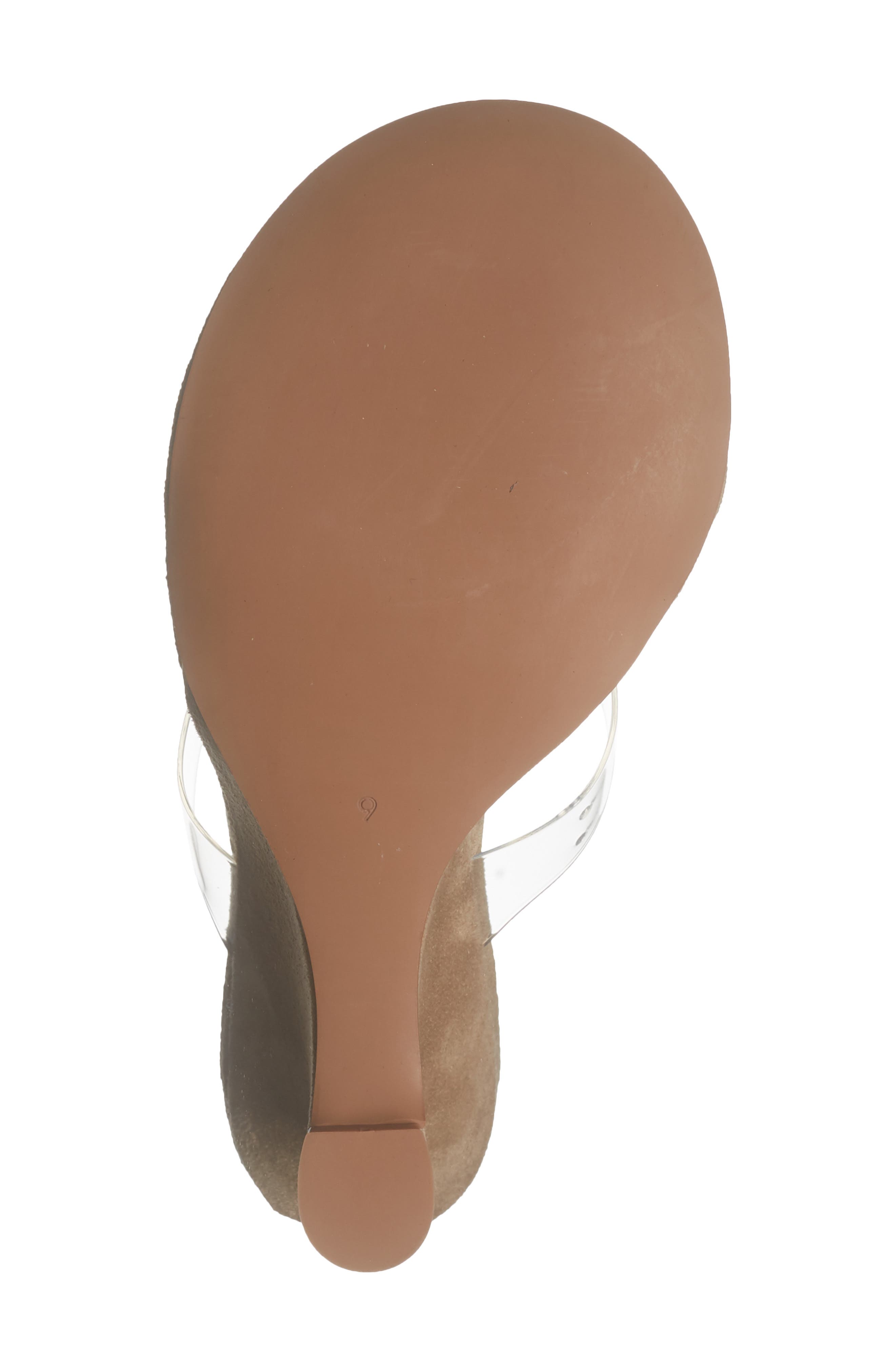 Jeffrey Campbell Persistent Wedge Slide Sandal, Alternate, color, Beige Suede Clear
