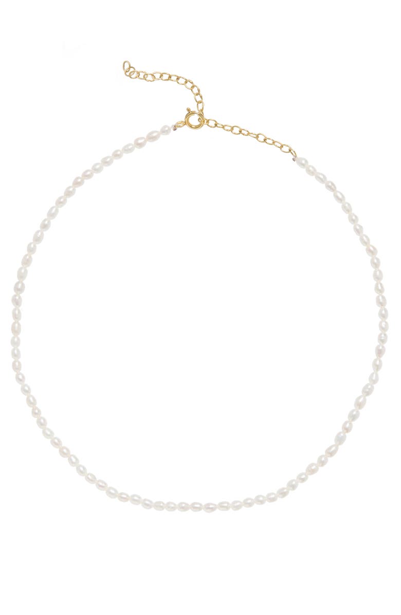 Freya Rose Rice Pearl Necklace, Main, color,