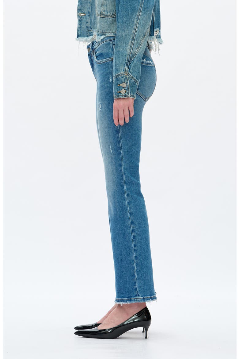 Low Rise Flare Jeans, Alternate, color, MEDIUM BLUE