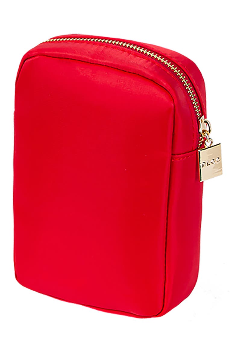 Mini Heart Breaker Cosmetics Bag, Alternate, color, RED
