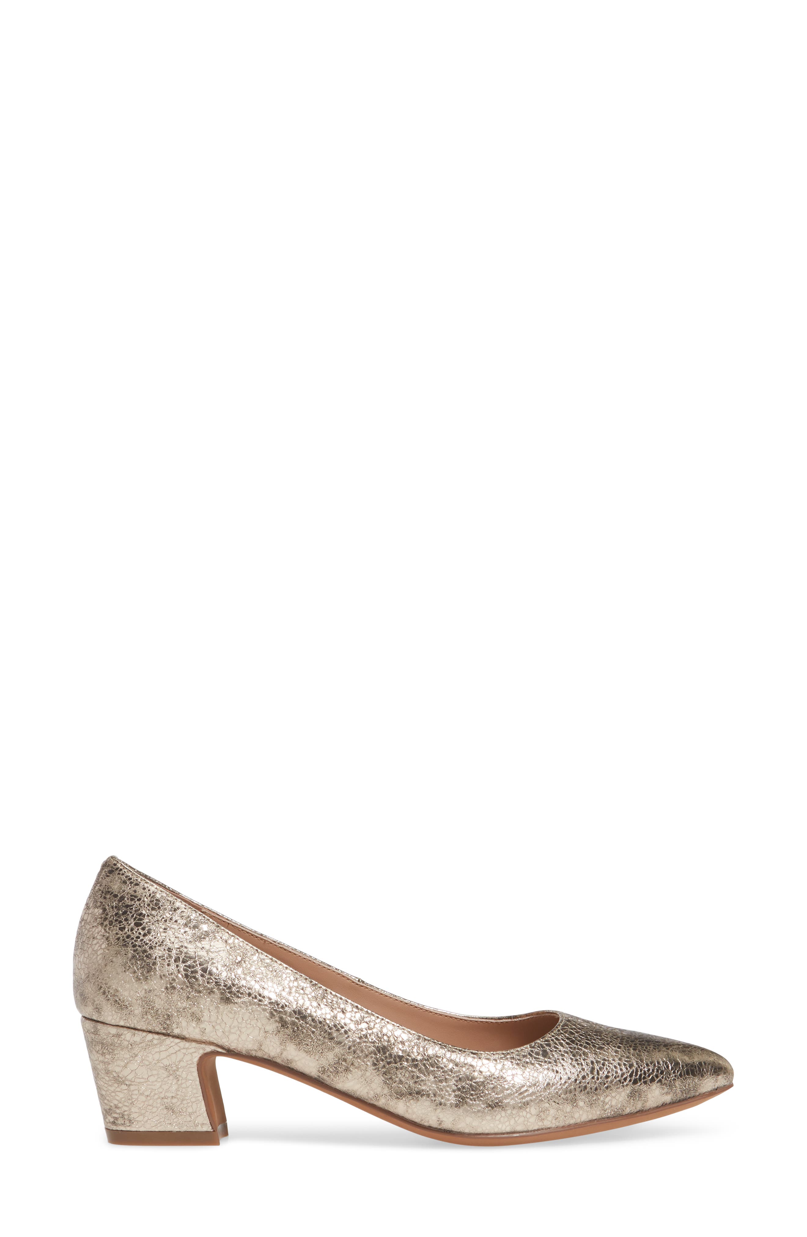 Linea Paolo Bardot Pump, Alternate, color, Gold Leather