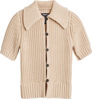 Desigual Short Sleeve Cotton Blend Cardigan