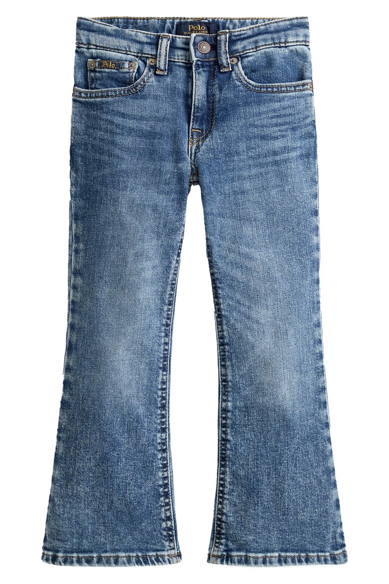 Kids' Flare Leg Jeans, Main, color, BLUE