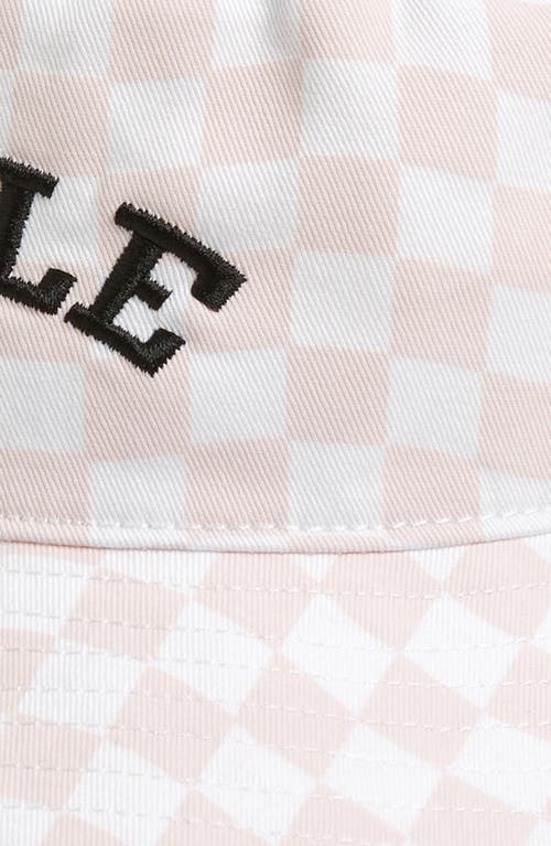 The Accessory Collective Kids' Smile Check Bucket Hat In Pink