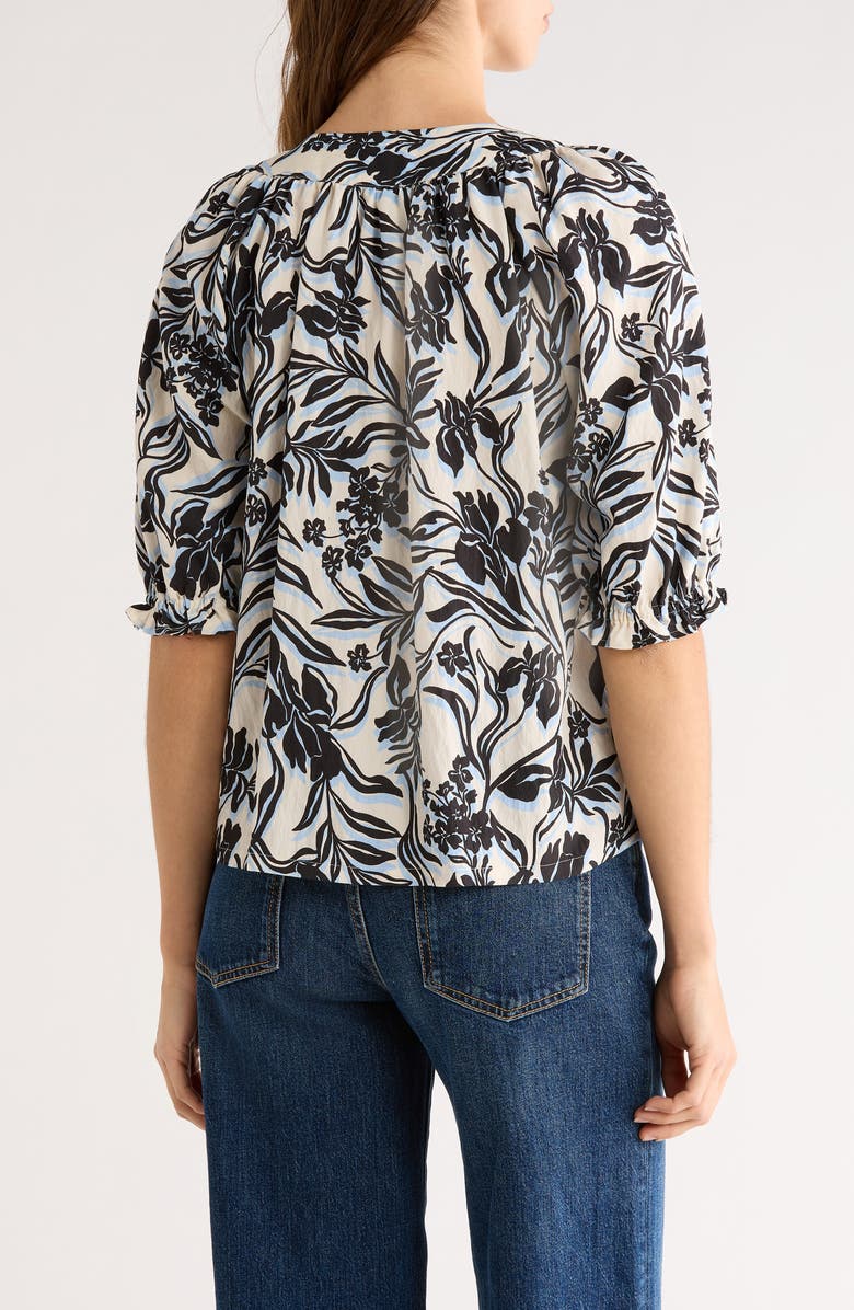 Rails Belina Floral Three-Quarter Sleeve Top, Alternate, color, Zinya