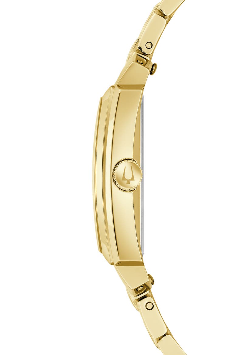 Sutton Rectangular Bracelet Watch, 25mm x 37mm, Alternate, color, GOLD-TONE