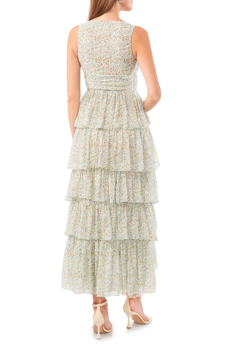 1.STATE Cascade Floral Tiered Dress, Alternate, color,
