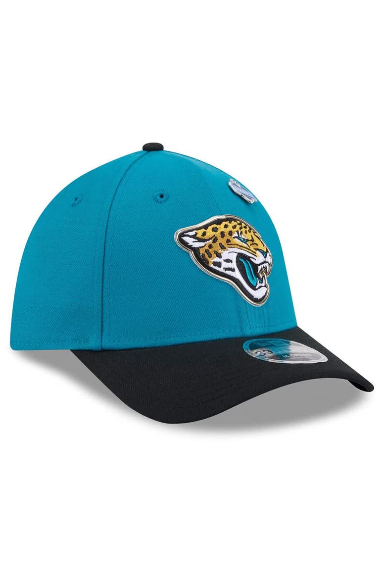 Men's New Era  Teal/Black Jacksonville Jaguars 2026 NFL Draft 39THIRTY M-Crown Flex Hat, Alternate, color, Teal